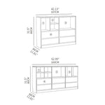 Stylish Beech Wood Multi-Layer Board Cabinet - Natural Wood Finish fxgmz-608