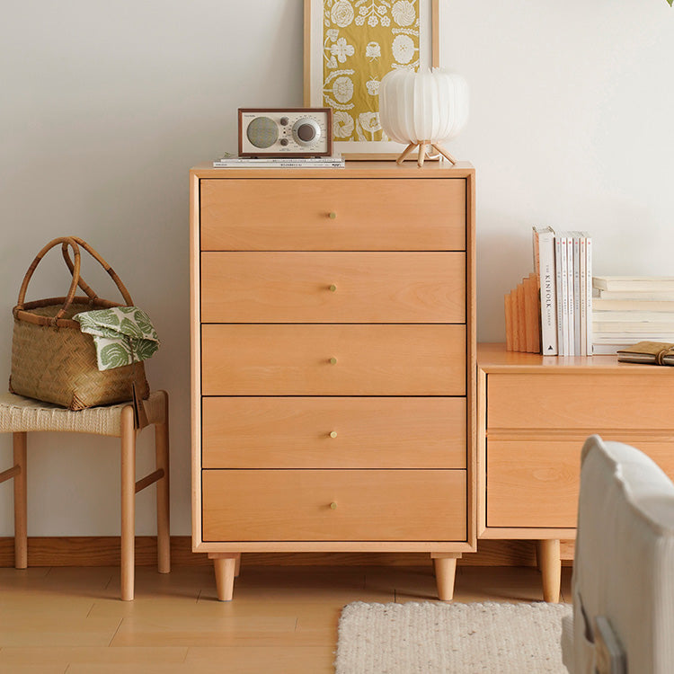 Stylish Beech Wood Multi-Layer Board Cabinet - Natural Wood Finish fxgmz-610