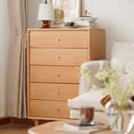 Stylish Beech Wood Multi-Layer Board Cabinet - Natural Wood Finish fxgmz-610