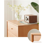 Stylish Beech Wood Multi-Layer Board Cabinet - Natural Wood Finish fxgmz-610