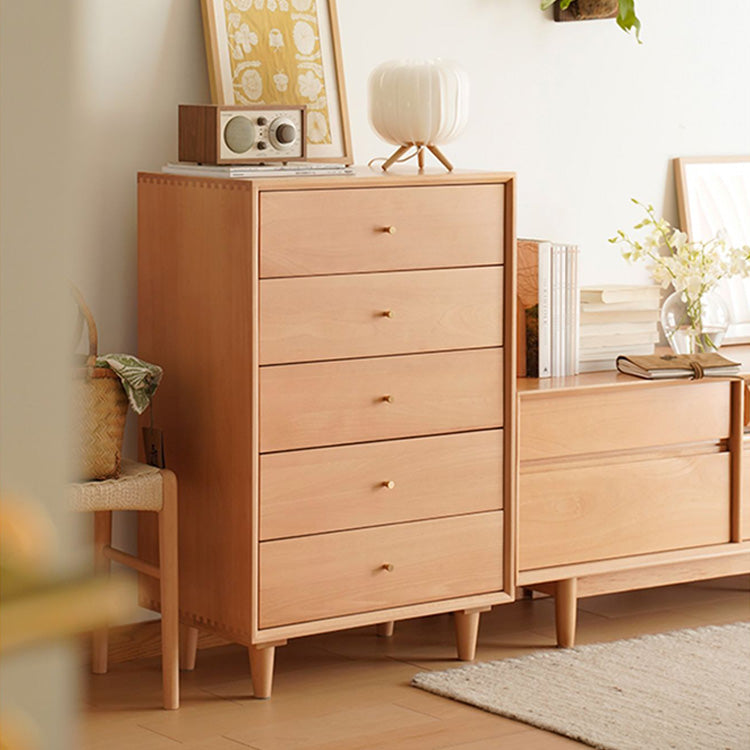 Stylish Beech Wood Multi-Layer Board Cabinet - Natural Wood Finish fxgmz-610