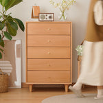 Stylish Beech Wood Multi-Layer Board Cabinet - Natural Wood Finish fxgmz-610