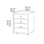 Beech Wood Multi-Layer Board Cabinet with Metal Accents - Natural Finish fxgmz-612