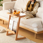 Elegant Natural Beech Wood Tea Table – Stunning Home Decor Piece fxgmz-620