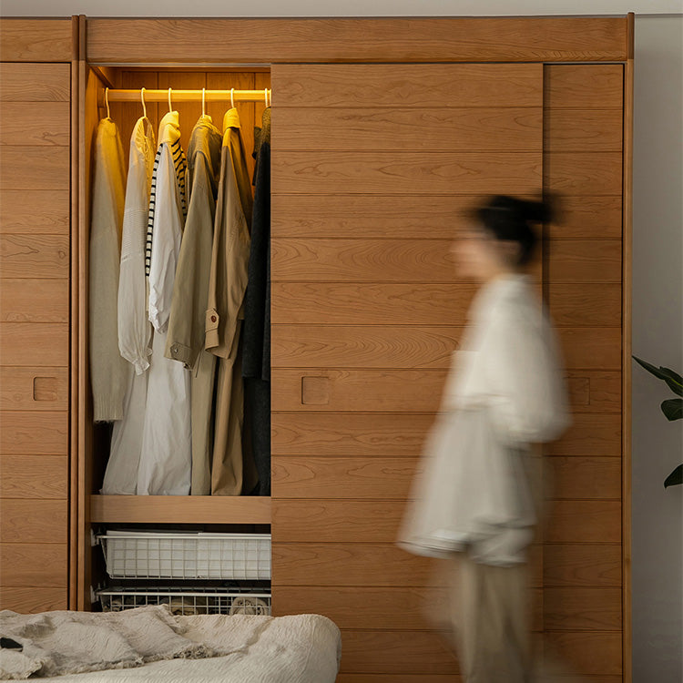 Elegant Natural Cherry and Beech Wood Cabinet – Exquisite Wooden Home Furniture fxgmz-621