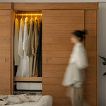 Elegant Natural Cherry and Beech Wood Cabinet – Exquisite Wooden Home Furniture fxgmz-621