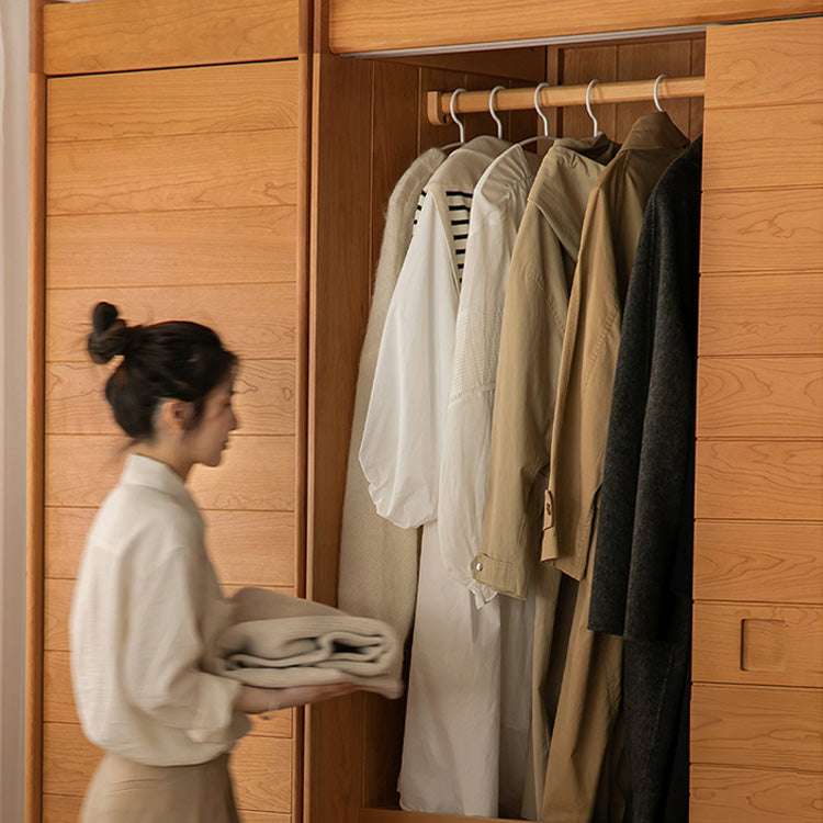 Elegant Natural Cherry and Beech Wood Cabinet – Exquisite Wooden Home Furniture fxgmz-621