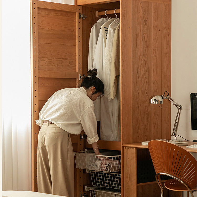 Elegant Natural Cherry and Beech Wood Cabinet – Exquisite Wooden Home Furniture fxgmz-621