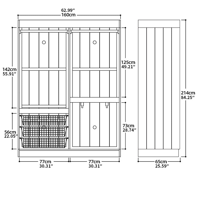 Elegant Natural Cherry and Beech Wood Cabinet – Exquisite Wooden Home Furniture fxgmz-621