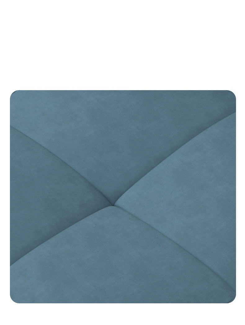 Modern Techno Fabric Sofa Bed in Blue, Light Gray, Dark Yellow, Brown, and Pink with Wood Accents fxgz-278