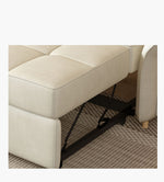 Luxurious Multi-Color Techno Fabric Sofa Bed - Off White, Gray, Brown, Green, Blue & Brick Red Options fxgz-279