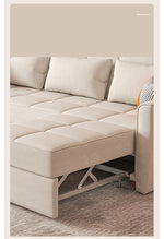 Stylish Wood Techno Fabric Sofa Bed in Blue Gray White - Multi-functional and Modern fxgz-293