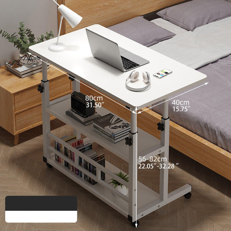 Natural Wood Color Multi-Layer Board - Stylish Table with White and Black Accents fxjc-508