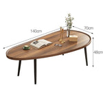 Modern Elegant Tea Table in Brown, Black, White, and Natural Finishes - Perfect for Any Decor! fxjc-912