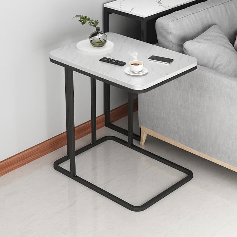 Stylish Modern Tea Table in Black, White, and Gray – Perfect for Any Living Room Decor fxjc-913