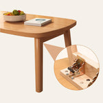 Natural White Solid Wood Tea Table - Elegant and Durable Design fxjc-914