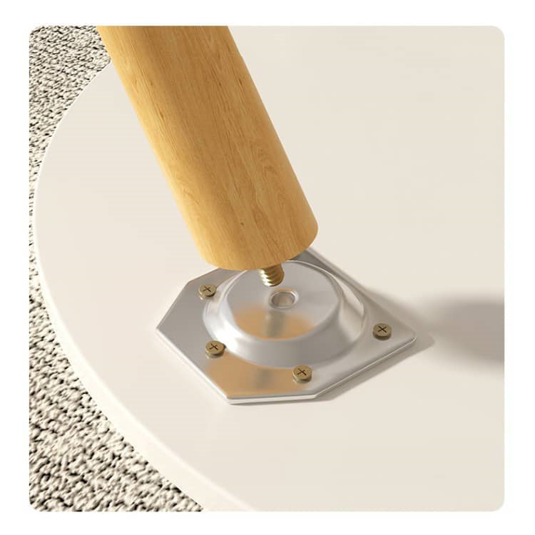 Yellow and Natural Solid Wood Tea Table – Perfect White Accents for Any Room fxjc-917