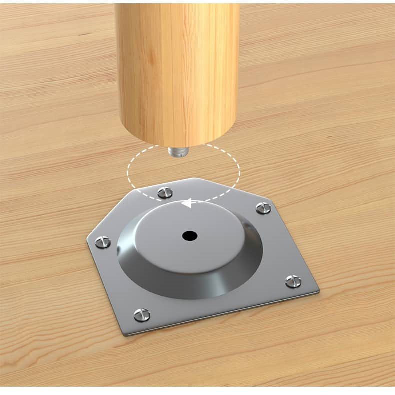 Elegant Solid Wood Tea Table – Modern White, Natural, & Black Design fxjc-919