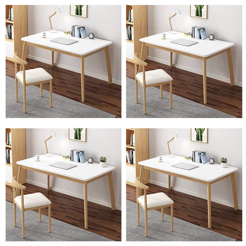 Solid Wood Table in Elegant White Finish - Perfect for Any Modern Home fxjc-920