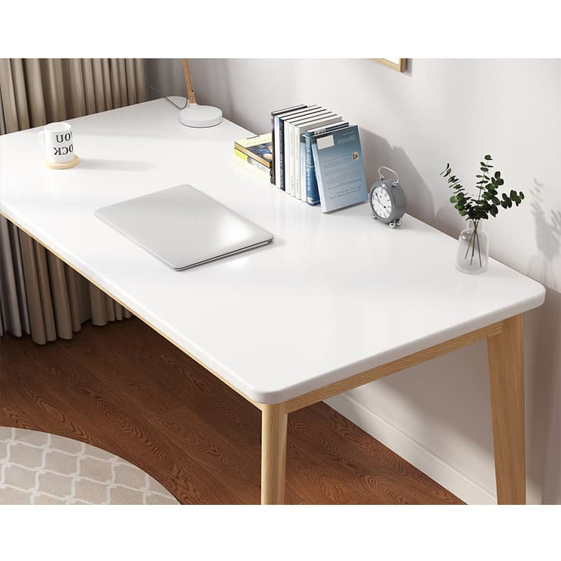 Solid Wood Table in Elegant White Finish - Perfect for Any Modern Home fxjc-920