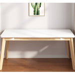 Solid Wood Table in Elegant White Finish - Perfect for Any Modern Home fxjc-920