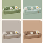 Luxurious Multi-Color Sofa - Perfect Blend of White, Beige, Violet, Light Blue, Green, Gray, and Brown with Oak Wood Coir Down fxl-963