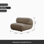 Stylish PineFoam Faux Lambswool Sofa for Modern Living Spaces – Cozy and Contemporary Design fxmj-3037