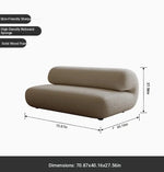 Stylish PineFoam Faux Lambswool Sofa for Modern Living Spaces – Cozy and Contemporary Design fxmj-3037