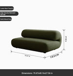 Stylish PineFoam Faux Lambswool Sofa for Modern Living Spaces – Cozy and Contemporary Design fxmj-3037