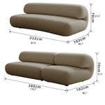 Stylish PineFoam Faux Lambswool Sofa for Modern Living Spaces – Cozy and Contemporary Design fxmj-3037