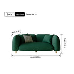 Modern Pine Techno Fabric Sofa - Stylish and Comfortable Living Room Furniture fxmj-3038