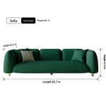 Modern Pine Techno Fabric Sofa - Stylish and Comfortable Living Room Furniture fxmj-3038