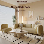 Modern Pine Techno Fabric Sofa - Stylish and Comfortable Living Room Furniture fxmj-3038