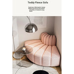 Stylish Pine Sofa with Modern Curved Design - Perfect for Any Living Space fxmj-3039