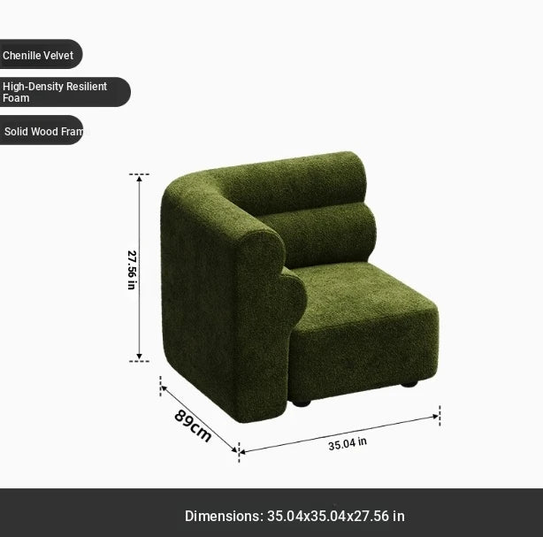 Luxurious Solid Wood Chenille Sofa – Modern Design for Stylish Living Spaces fxmj-3041
