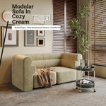 Luxurious Solid Wood Chenille Sofa – Modern Design for Stylish Living Spaces fxmj-3041