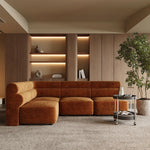 Luxurious Solid Wood Chenille Sofa – Modern Design for Stylish Living Spaces fxmj-3041