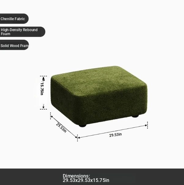 Luxurious Solid Wood Chenille Sofa – Modern Design for Stylish Living Spaces fxmj-3041