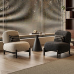 Sleek Pine Accent Chair with Plush Upholstery - Modern Comfort for Any Space fxmj-3042