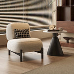 Sleek Pine Accent Chair with Plush Upholstery - Modern Comfort for Any Space fxmj-3042