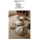 Sleek Pine Accent Chair with Plush Upholstery - Modern Comfort for Any Space fxmj-3042