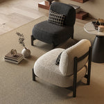Sleek Pine Accent Chair with Plush Upholstery - Modern Comfort for Any Space fxmj-3042