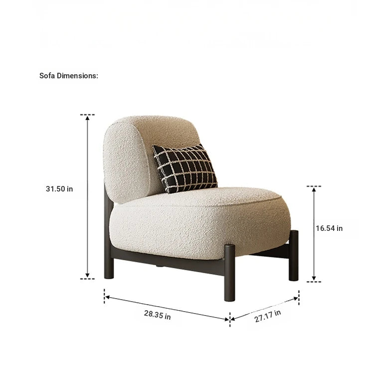 Sleek Pine Accent Chair with Plush Upholstery - Modern Comfort for Any Space fxmj-3042