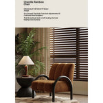 Trendy Solid Wood Chenille Accent Chair – Stylish Comfort for Your Living Space fxmj-3043