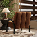 Trendy Solid Wood Chenille Accent Chair – Stylish Comfort for Your Living Space fxmj-3043