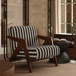 Stylish Ash Wood Accent Chair with Cotton-Ramie Upholstery - Modern Comfort for Your Living Space fxmj-3044