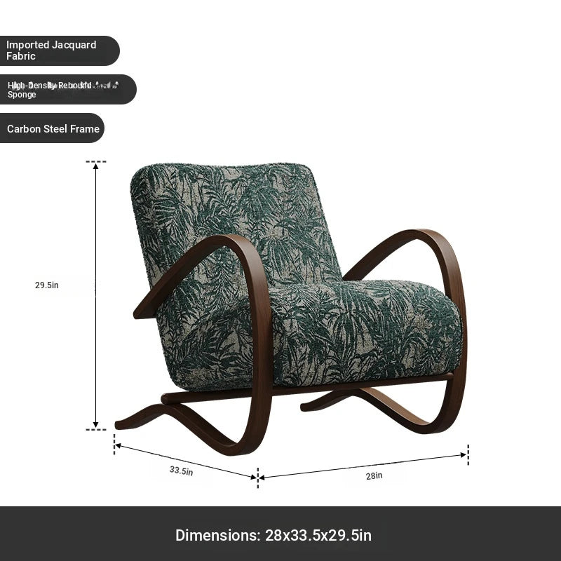 Stylish Faux Lambswool Sofa Chair with Elegant Wood Frame - Perfect for Modern Living Rooms fxmj-3047