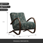 Stylish Faux Lambswool Sofa Chair with Elegant Wood Frame - Perfect for Modern Living Rooms fxmj-3047