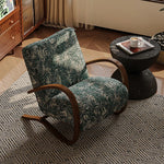 Stylish Faux Lambswool Sofa Chair with Elegant Wood Frame - Perfect for Modern Living Rooms fxmj-3047