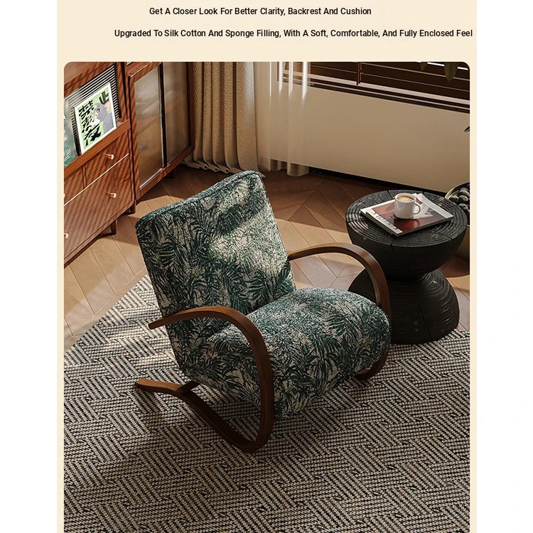 Stylish Faux Lambswool Sofa Chair with Elegant Wood Frame - Perfect for Modern Living Rooms fxmj-3047